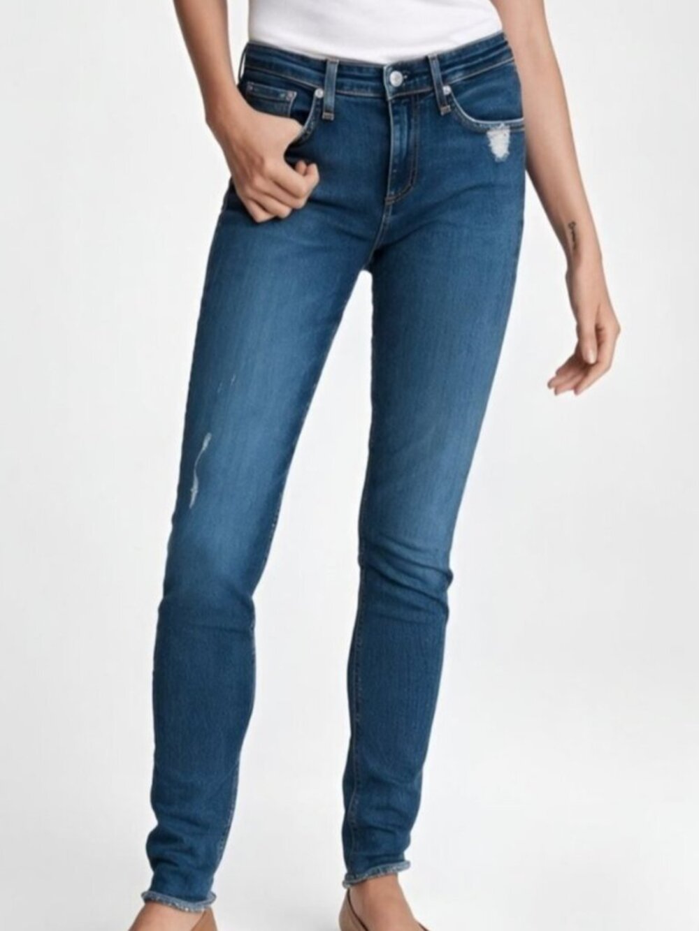 Rag & Bone Cate Mid-Rise Skinny Jeans La Paz Wash 27